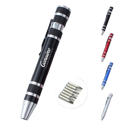 8-in-1 Mini Aluminum Precision Screwdriver Set