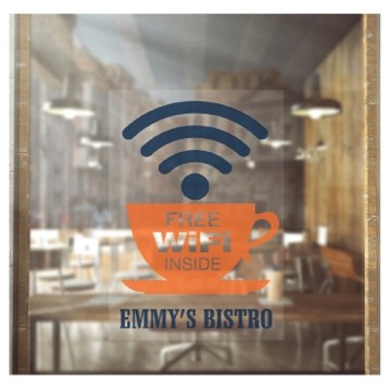 Full Color Clear Vertical Window Decal (12"x18")