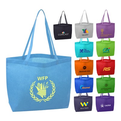 Heat-Sealed Non-Woven Shopping Tote