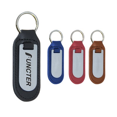 Custom Metal Leather Car Keyring