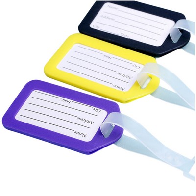 4 x 2" PVC Soft Plastic Luggage Tag