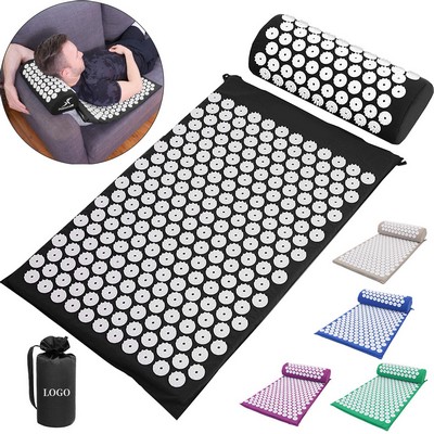 Acupressure Mat And Pillow Massage Set