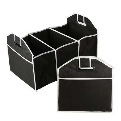 Car Trunk Collapsible Organizer with 3 Compartments