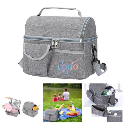 Dual Layer Insulated Cooler Tote