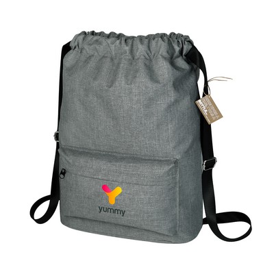 EcoVenture RPET Drawstring Backpack