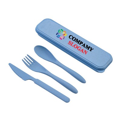 Wheat Straw Cutlery Set 3" 1