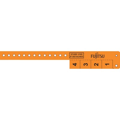 Multi-Tab Vinyl Wristband with 4 Tabs