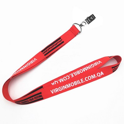 5/8 " Polyester Lanyards W/Bulldog Clip