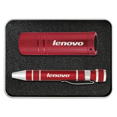 Gift Set With Fl43 Cob LED And Km401 Screwdriver