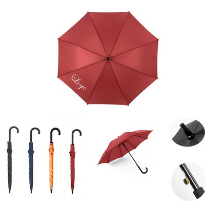 41" Manual Umbrella With Hook Handle