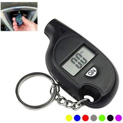 Mini Digital Tire Pressure Gauge With Key Chain