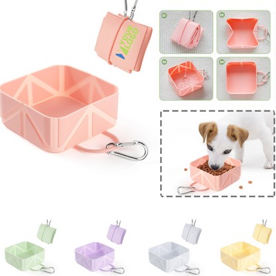 Pet Foldable Feeding Watering Dish