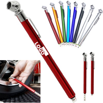 Logo Imprinted Tire Pressure Gauges with Clip