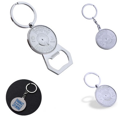 Compass Perpetual Calendar Bottle Opener KeyChain